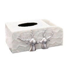JHCompany情侶鹿衛生紙盒, 銀, 1個