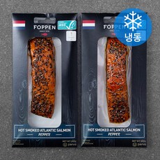포펜 핫스모크 연어 페퍼 (냉동), 100g, 2개