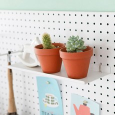 takongpan 寬版層架 掛鉤型 L 40 x 13 cm, 3個, 白色