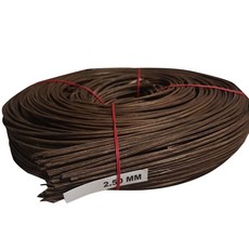 素色編織藤繩 2.5mm 500g, 棕色的, 1套