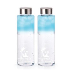Bulkuck Bottle 夏威夷塑膠水瓶, 夏威夷白色, 1000ml, 2個