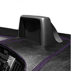 Born to Road DUB 防滑皮革儀表板避光墊, Sonata DN8(19年~/有中央喇叭/有HUD), 黑色(皮革) + 紫色(縫線)