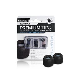 컴플라이 TRUEGRIP PRO For Sennheiser 이어폰 교체용 캡, 블랙