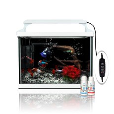 MOBYDICK 現代魚缸全套組 + 照明燈 AP-300S, 白色