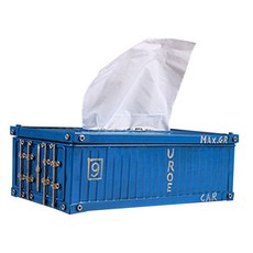 JHCompany容器衛生紙盒, 藍色, 1個