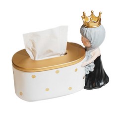 JHCompany 可愛公主面紙盒, 白色, 1個