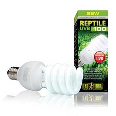 엑소테라 UVB 100 파충류용 램프 26W, 1개