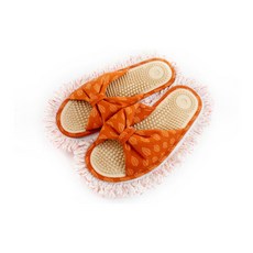 Hongki 葉絲帶指壓超細纖維清潔拖鞋紅色, 1組, 紅色