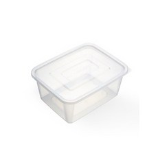 COOK&LOCK 多功能密封方形保鮮盒+透明蓋子組 2.7L, 100組