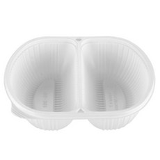 대성 짬짜면용기 몸통 백색, 1개입, 200개