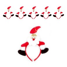 聖誕節大玩偶髮箍 聖誕老人, 混色, 6個