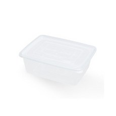 COOK&LOCK 多功能密封方形保鮮盒+透明蓋子組 3.2L, 50組