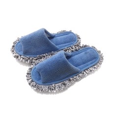 Hongki 超細纖維清潔拖鞋左右套組藍色, 1組, 藍色