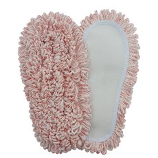 홍기실내화 고리형 청소슬리퍼 리필패드 좌우세트 일반용, 1세트, 레드