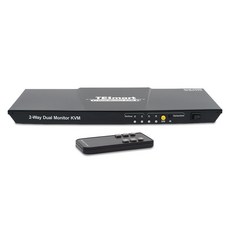 티이스마트 듀얼모니터 HDMI 2포트 KVM 스위칭허브, HKS0402A1U, 1개