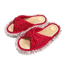 Hongki 室內火點指壓清潔拖鞋左右套裝紅色, 1雙, 紅色