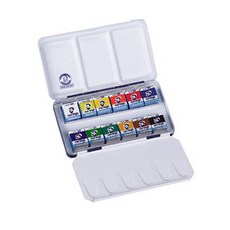 van Gogh 實心蛋糕水彩油漆12彩色錫盒, 1組, 12格