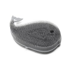 플라이토 국내 제조 국산 실리콘 고래 수세미 그레이, 1개입, 1개