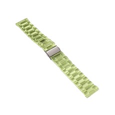 Chomi & Seven Galaxy Watch 22mm 透明金屬錶帶 (相容於 Galaxy Watch3/Watch4 Classic 45mm / Watch 46mm / Gear S3), 透明黃, 1個