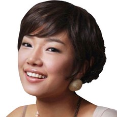 天空小可愛蓬鬆假髮, 自然棕色, 1個