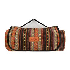 조프로 에스닉 피크닉 매트 + 보관가방, 브라운