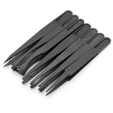 Coms 防靜電塑膠鑷子7件組 ID751, 單一顏色, 1套