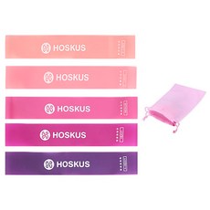 HOSKUS 環帶 5 種 + 小袋套組, 混色