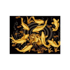 DIY珠寶珠立方珠十字繡套組BL3D-1008, 金劍魚, 1套