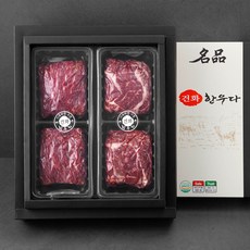 건화한우다 1+등급 등심 정육 세트 1.6kg (냉장), 1세트