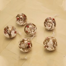 STUPID 聖誕節透明裝飾球 6cm, 混色
