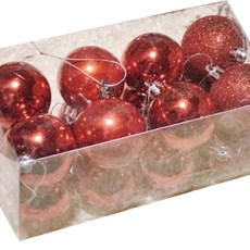 STUPID 聖誕樹裝飾球 6cm, 紅色