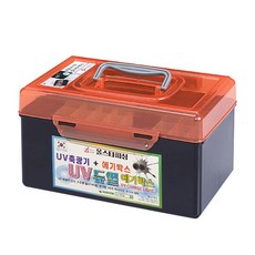 올스타피싱 UV 축광기 듀얼 에기박스, 레드