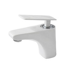 單孔水龍頭 白色, 1個