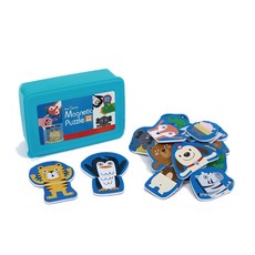 playmax 磁吸式動物玩具拼圖, 1個, 32件