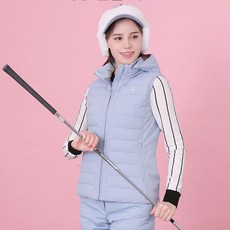 Cleveland GOLF 女式連帽可拆卸襯墊背心 CGKWVT156
