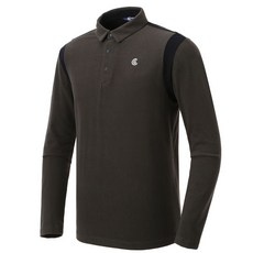 클리브랜드 남성용 기모 스트레치 배색 긴팔 티셔츠 CGKMTS121