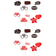 新娘派對道具 情侶10件組, 混合色, 2套