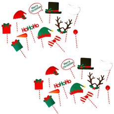 聖誕派對道具12種 大, 混合色, 2套