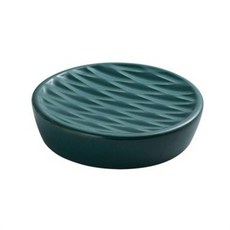 JH公司 陶瓷鬆餅肥皂托盤, 綠色, 1個