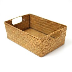 Space of Tomorrow 小提手方形藤籃 S 30 x 20 x 10 cm, 素色, 1個