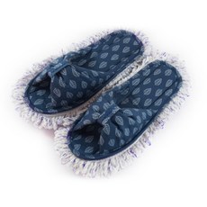 葉子清掃拖鞋 藍色, 1套