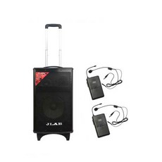 제이랩 이동식 충전 스피커 앰프 150W + 헤드셋 마이크 2p, MKQ-120EU