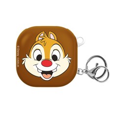 CHIP 'N' DALE 奇奇蒂蒂 Galaxy Buds Live 保護殼 + 鑰匙圈, 微笑蒂蒂, 1套