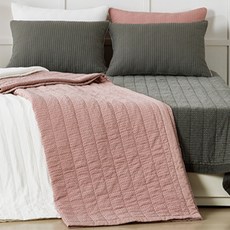 FRESH FIND 素色絎縫棉被, 灰色