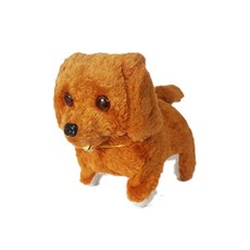 PUPPIANG 會動的狗狗電動玩偶, 棕色(PP5), 12cm, 1個