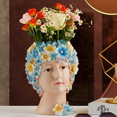 JHCompany少女花裝飾花瓶 C, 混色