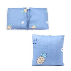 순면 쿠션 + 담요 세트, 파인애플