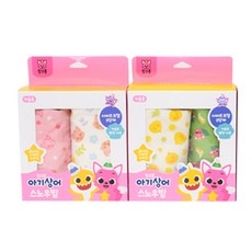 pinkfong 碰碰狐 孩童印花圍兜 4入