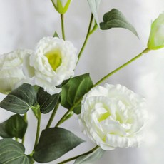 法式桔梗絲綢人造花套組, 白色