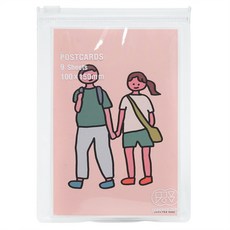 ZERO PER ZERO 插圖明信片組, Couple, 1組